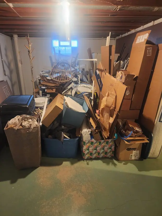 Roll-off dumpster container at job site for 20 Yard Dumpster Rental in Oakleaf Plantation